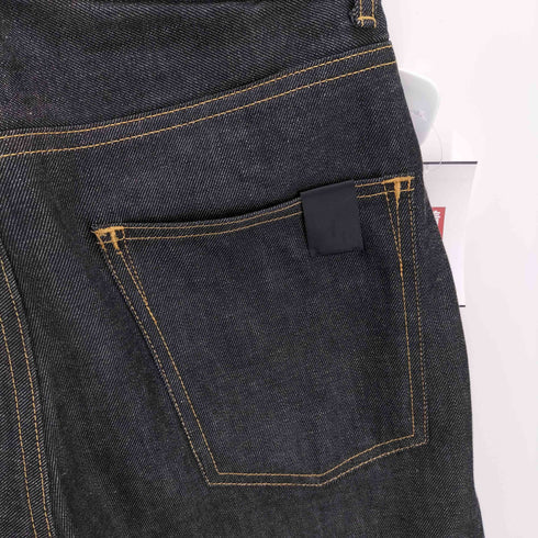 エヌハリウッド N.HOOLYWOOD イエローステッチワイドストレートデニムパンツ メンズ 36