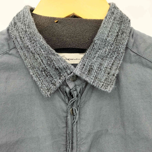 Sapana イタリア製 ツイード襟 L/S シャツ メンズ M