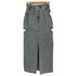 クラネ CLANE CIRCLE CUT LAYERED DENIM SKIRT サークルカット レイヤード デニムスカート レディース JPN:0