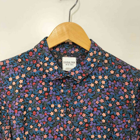 People Tree 花柄 マキシ シャツワンピース レディース JPN:L