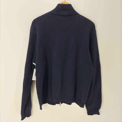ポロバイラルフローレン Polo by RALPH LAUREN 90S ポニー無し ダブルジップ コットン ドライバーズ ニット セーター メンズ import:L