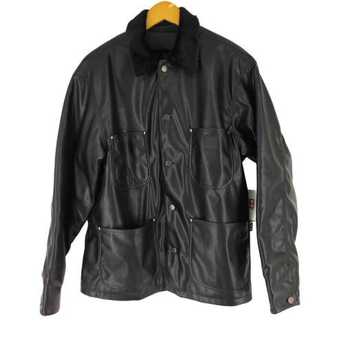 ザブラックアイパッチ THE BLACK EYE PATCH OG LABEL FAUX FUR LEATHER COVERALL JACKET メンズ JPN:L