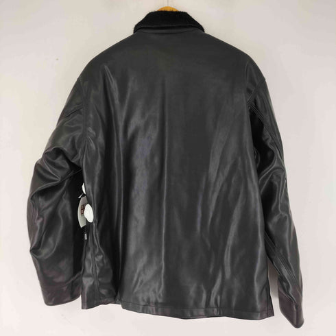 ザブラックアイパッチ THE BLACK EYE PATCH OG LABEL FAUX FUR LEATHER COVERALL JACKET メンズ JPN:L