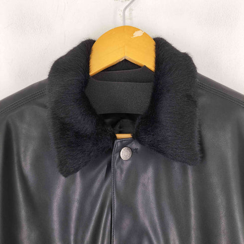 ザブラックアイパッチ THE BLACK EYE PATCH OG LABEL FAUX FUR LEATHER COVERALL JACKET メンズ JPN:L