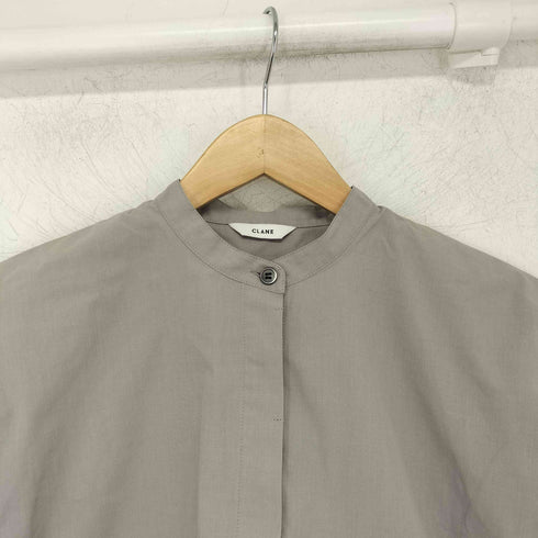 クラネ CLANE DAWSTRING SHORT SHIRT ドローストリングショートシャツ レディース JPN:1