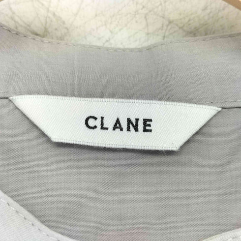 クラネ CLANE DAWSTRING SHORT SHIRT ドローストリングショートシャツ レディース JPN:1