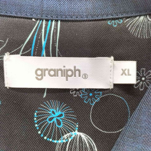 グラニフ graniph クラゲ刺繍 半袖シャツ メンズ import:XL