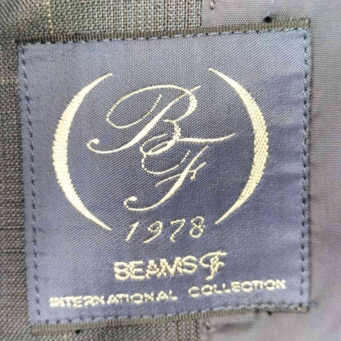 ビームスエフ BEAMS F ウール100 2Bテーラード 2タック ウィンドーベーンチェック スーツセットアップ メンズ 95-76