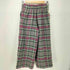 アズノゥアズドゥバズ as know as de base タック タータンチェック ウール ワイドパンツ レディース