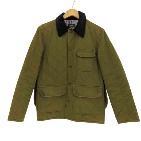 アーペーセー A.P.C. 襟コーデュロイ切替 キルティング ハンティング ジャケット メンズ import:S