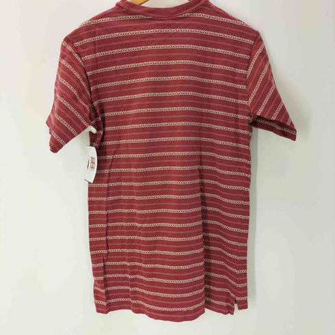 ポロバイラルフローレン Polo by RALPH LAUREN USA製 緑タグ 裾ポニー ネイティブ ボーダー コットン Tシャツ メンズ import:L