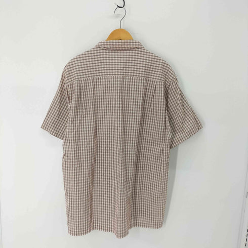 コロンビア Columbia チェック コットン半袖シャツ メンズ import:XL