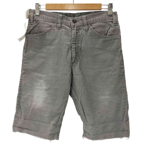リーバイス Levis 80S 646 白タブ 42TALONジップ ボタン裏 23 刻印 細畝 コーデュロイ ショート パンツ ショーツ 1980年製 カットオフ メンズ 32×34