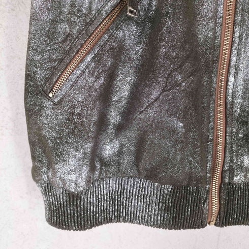 ザラ ZARA メタリック ブルゾン レディース import:S