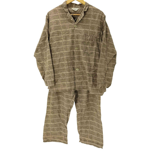 ペニーズ PENNEYS SANFORIZED 三角タグ 総柄 開襟オープンカラー パジャマ シャツ ボタンフライ イージー パジャマ パンツ セットアップ メンズ M
