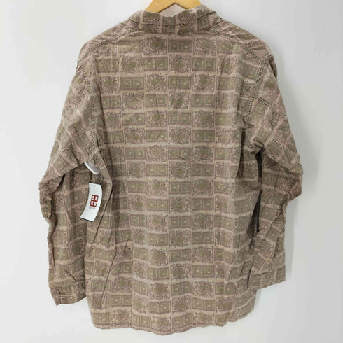 ペニーズ PENNEYS SANFORIZED 三角タグ 総柄 開襟オープンカラー パジャマ シャツ ボタンフライ イージー パジャマ パンツ セットアップ メンズ M