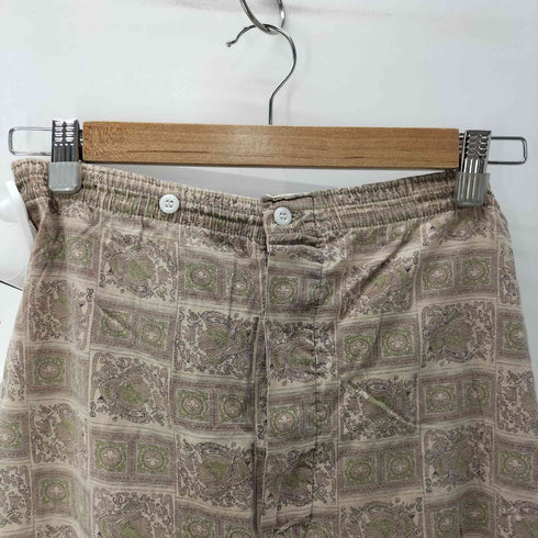ペニーズ PENNEYS SANFORIZED 三角タグ 総柄 開襟オープンカラー パジャマ シャツ ボタンフライ イージー パジャマ パンツ セットアップ メンズ M