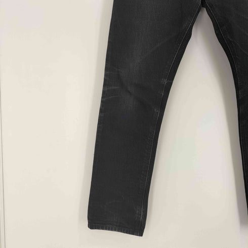 ヌーディージーンズ Nudie Jeans FEARLESS FREDDIE ボタンフライ ブラックデニム メンズ W30 L32