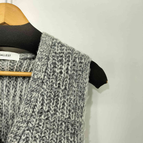GALLEST Vネックループニットベスト レディース JPN:38