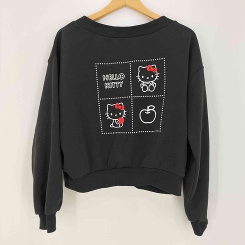 ロペピクニック Rope Picnic 26ss キャラクタープリント ボートネック裏毛プルオーバー レディース FREE