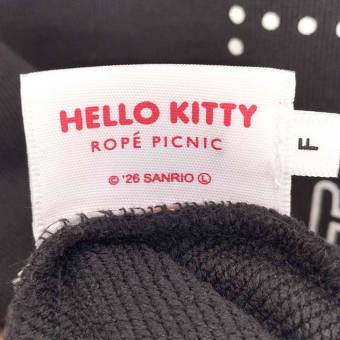 ロペピクニック Rope Picnic 26ss キャラクタープリント ボートネック裏毛プルオーバー レディース FREE