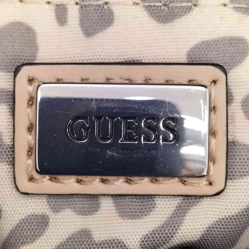 ゲス GUESS デニム パッチワーク ミニ バッグパック リュック 裏地レオパード レディース