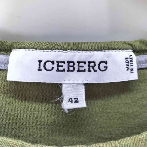 アイスバーグ ICEBERG ロゴ 短丈 Tシャツ メンズ 42