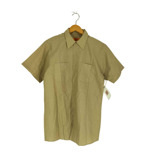 レッドキャップ RED KAP USA製 Solid Color Short Sleeve Industrial Work Shirt メンズ JPN:3