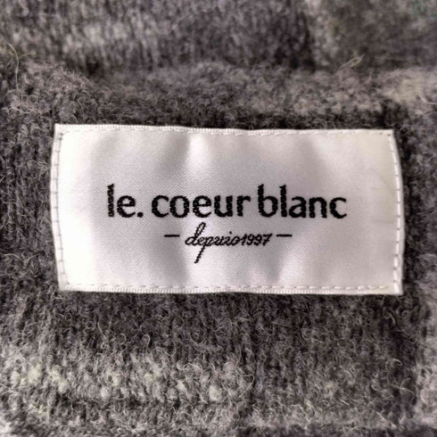 ルクールブラン le.coeur blanc イタリアンエアリーチェックガウン レディース JPN:38