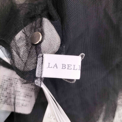 ラベルエチュード la belle Etude Vネックボリュームチュールギャザーハーフスリーブ レディース FREE