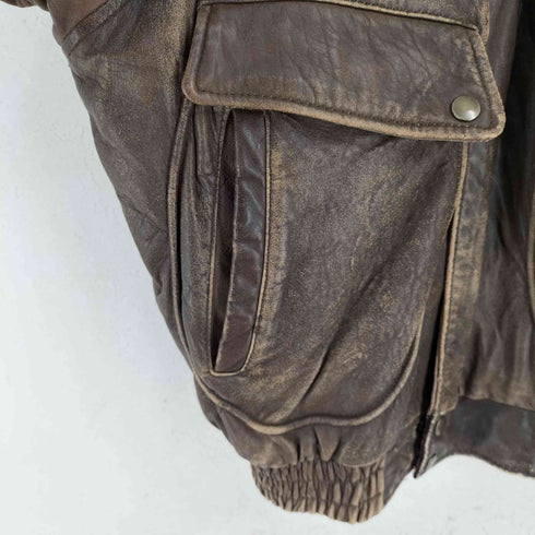 MUY BIEN SHEEPSKIN 裏地キルティング レザージャケット メンズ L