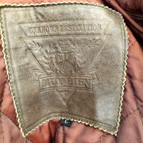 MUY BIEN SHEEPSKIN 裏地キルティング レザージャケット メンズ L
