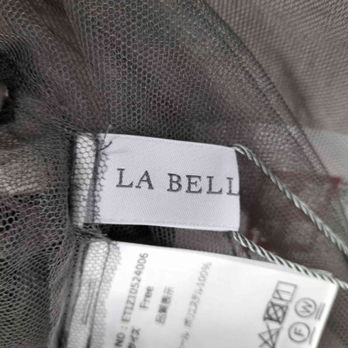ラベルエチュード la belle Etude Vネックボリュームチュールギャザーハーフスリーブ レディース FREE
