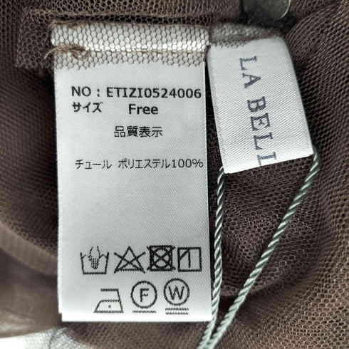 ラベルエチュード la belle Etude Vネックボリュームチュールギャザーハーフスリーブ レディース FREE