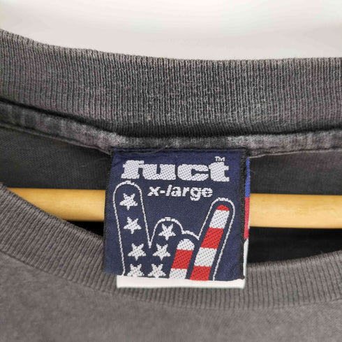ファクト fuct 00S USA製 メキシコ製ボディ サークルロゴプリント クルーネック Tシャツ メンズ import:XL