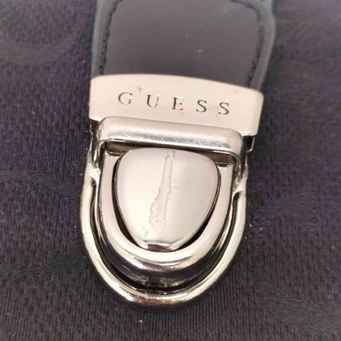 ゲス GUESS Y2K エナメル×キャンバス コンビ ショルダーバッグ レディース