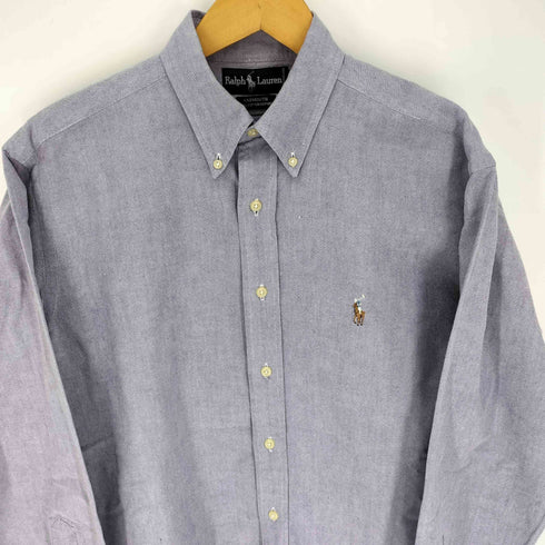 ラルフローレン RALPH LAUREN 90S YARMOUTH ヤーマス ポニーロゴ刺繍 ボタンダウン コットンオックスフォードシャツ メンズ 15 1/2-33