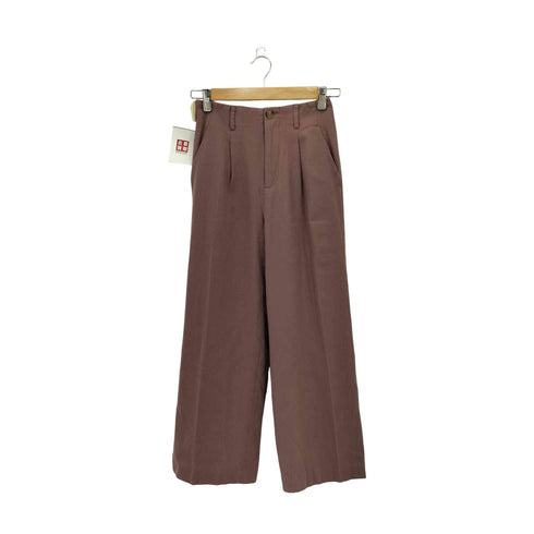 ユナイテッドアローズグリーンレーベルリラクシング UNITED ARROWS green label relaxing サキソニー フレア ワイド パンツ レディース 36