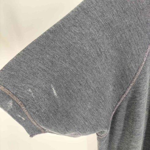 60~70S NYPD ニューヨーク市警察 バッジモチーフプリント ナス紺 ラグラン クルーネック ショートスリーブスウェット 半スウェ メンズ