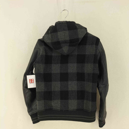 シップスジェットブルー SHIPS JET BLUE MELTON STADIUM HOOD メンズ