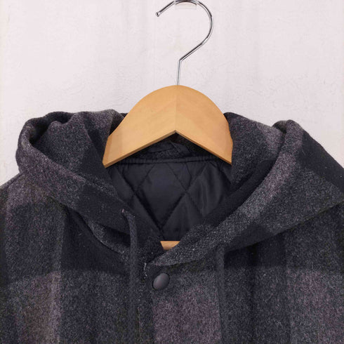 シップスジェットブルー SHIPS JET BLUE MELTON STADIUM HOOD メンズ