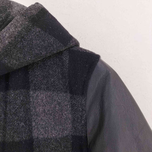 シップスジェットブルー SHIPS JET BLUE MELTON STADIUM HOOD メンズ