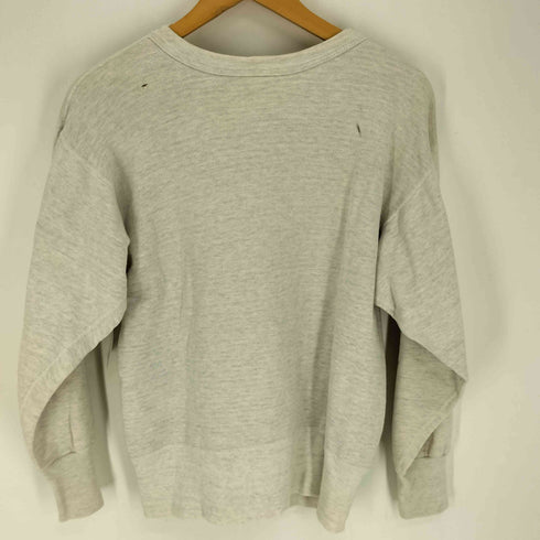 50~60S McCULLOUGH 前Vガゼット プリント クルーネックスウェット メンズ