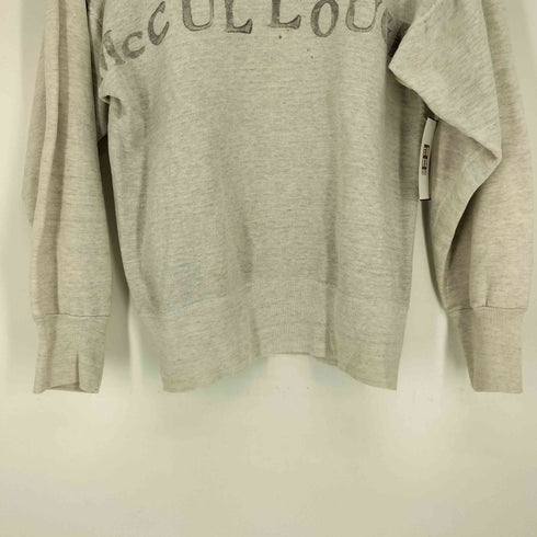 50~60S McCULLOUGH 前Vガゼット プリント クルーネックスウェット メンズ