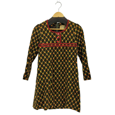 ハナエモリ HANAE MORI 花柄 ロングスリーブ ワンピース レディース 6