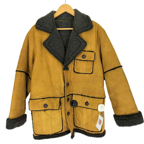 MUY BIEN cow leather カウレザー 裏ボア ムートンジャケット メンズ import:M