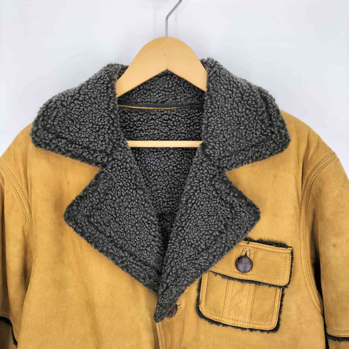 MUY BIEN cow leather カウレザー 裏ボア ムートンジャケット メンズ import:M