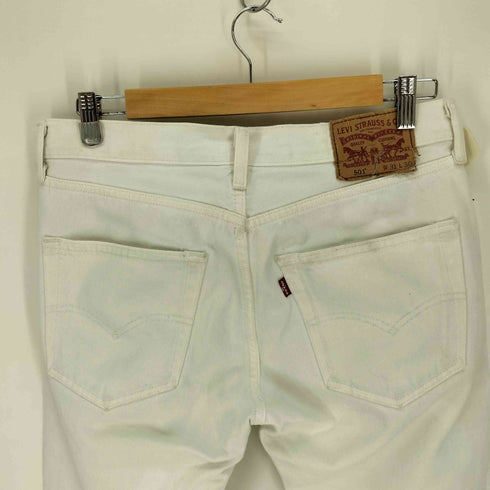 リーバイス Levis 00501-1014 501 ボタンフライ ストレートジーンズ ホワイト デニムパンツ メンズ W31 L30