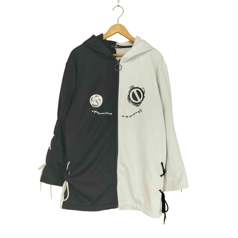 ニーアクロージング NIER CLOTHING 袖レースデザインロングジップパーカー レディース F