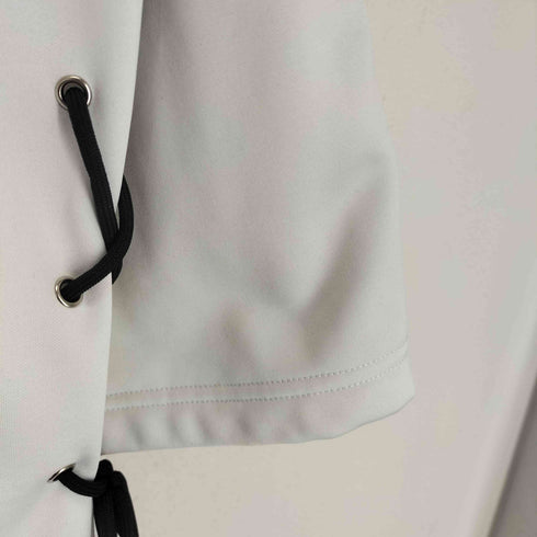 ニーアクロージング NIER CLOTHING 袖レースデザインロングジップパーカー レディース F